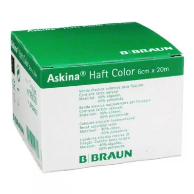 ASKINA Selvklebende bandasje farge 6 cmx20 m grønn, 1 stk
