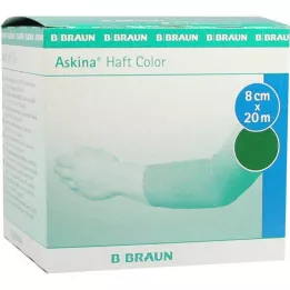 ASKINA Selvklebende bandasje farge 8 cmx20 m grønn, 1 stk