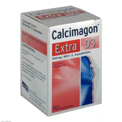 Calcimagon Extra D3 tyggetabletter, 90 stk Calcimagon Extra D3 tyggetabletter, 90 stk