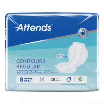 Attends Contours Regular 8 Mal, 28 stk Attends Contours Regular 8 Mal, 28 stk