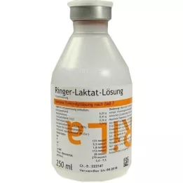 RINGER LAKTAT Plastoppløsning, 250 ml