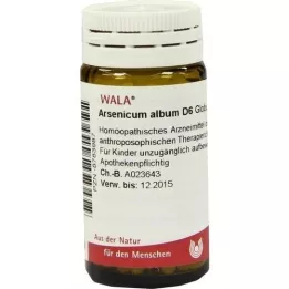 ARSENICUM ALBUM D 6 globuler, 20 g