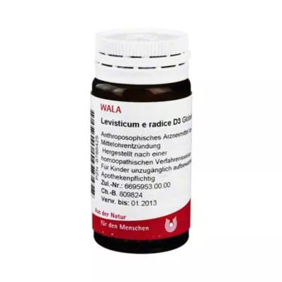 LEVISTICUM E radice D 3 globuler, 20 g LEVISTICUM E radice D 3 globuler, 20 g