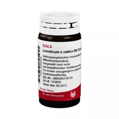 LEVISTICUM E radice D 6 globuler, 20 g LEVISTICUM E radice D 6 globuler, 20 g