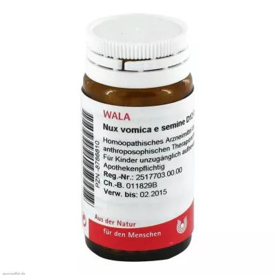 Nux vomica e semine D 12 kuler, 20 g Nux vomica e semine D 12 kuler, 20 g