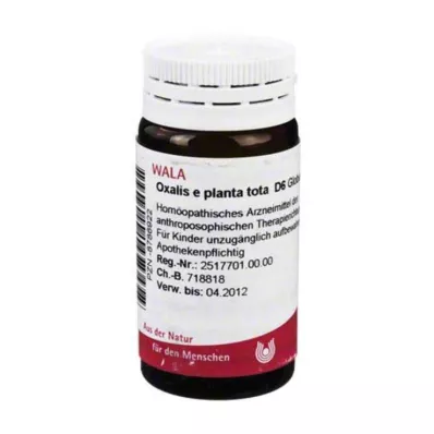 OXALIS E planta tota D 6 globuler, 20 g OXALIS E planta tota D 6 globuler, 20 g