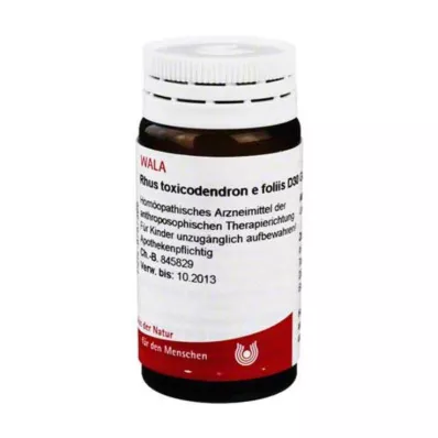 RHUS TOXICODENDRON E foliis D 30 kuler, 20 g