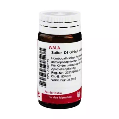 SULFUR D 6 globuler, 20 g