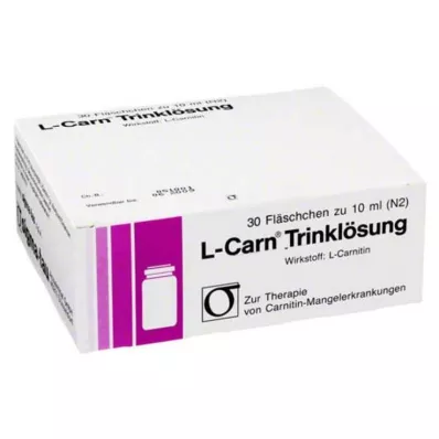 L-CARN Drikkeoppløsning, 30X10 ml L-CARN Drikkeoppløsning, 30X10 ml