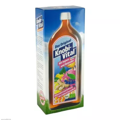 Knobivital med ingefær + hyllebær økologisk, 960 ml Knobivital med ingefær + hyllebær økologisk, 960 ml