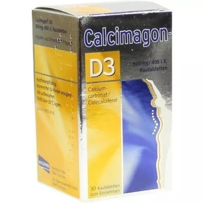 CALCIMAGON D3 tyggetabletter, 30 stk