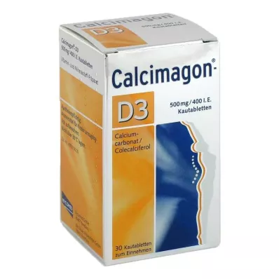 CALCIMAGON D3 tyggetabletter, 30 stk CALCIMAGON D3 tyggetabletter, 30 stk
