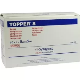 TOPPER 8 Kompr.5x5 cm sterile, 60X2 St