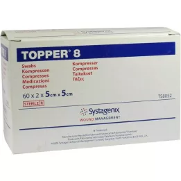 TOPPER 8 Kompr.5x5 cm sterile, 60X2 St