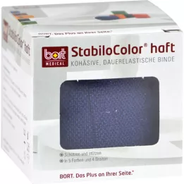 BORT StabiloColor selvklebende bandasje 8 cm blå, 1 stk