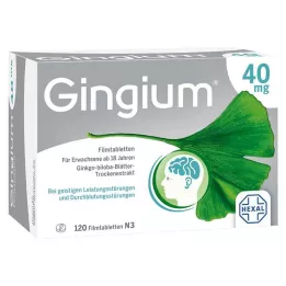 GINGIUM 40 mg filmdrasjerte tabletter, 120 stk