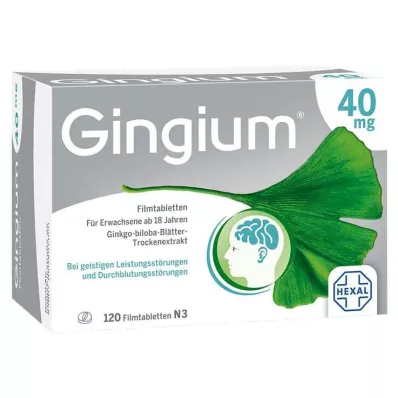 GINGIUM 40 mg filmdrasjerte tabletter, 120 stk