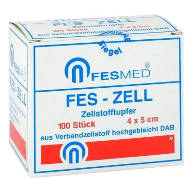 Cellulose vattpinne Fes Zell 4x5, 100 stk Cellulose vattpinne Fes Zell 4x5, 100 stk