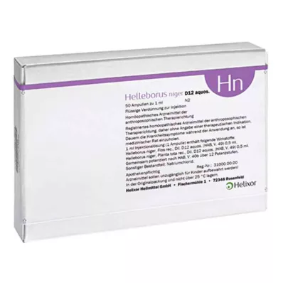HELLEBORUS NIGER D 12 aquos.ampuller, 50 stk