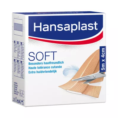 Hansaplast Soft Gips 5mx4cm rull, 1 stk