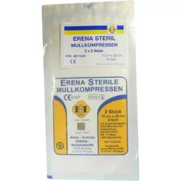 ERENA Gazekompress 10x20 cm steril 8x5, 5X2 stk