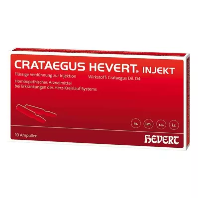 CRATAEGUS HEVERT injeksjonsampuller, 10 stk