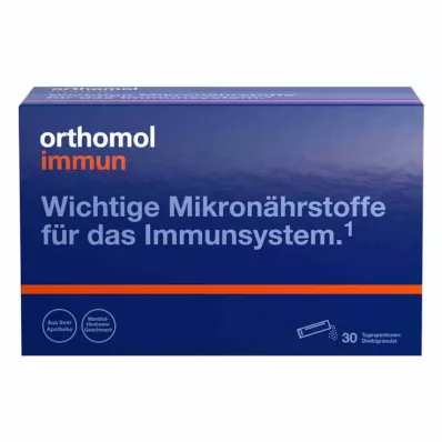 ORTHOMOL Immune Direct Granulat Bringebær/Menthol, 30 stk ORTHOMOL Immune Direct Granulat Bringebær/Menthol, 30 stk