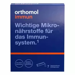 ORTHOMOL Immune direct granulat bringebær/mentol, 7 stk