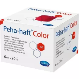 PEHA-HAFT Color Fixierb.latexfrei 6 cmx20 m rød, 1 stk