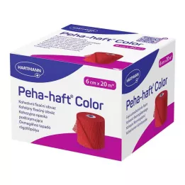 PEHA-HAFT Color Fixierb.latexfrei 6 cmx20 m rød, 1 stk