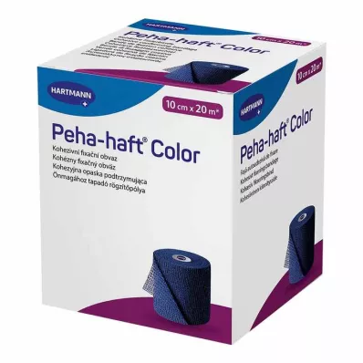 Peha Haft Fargefestebandasje latex f.10 cm x 20 m blå, 1 stk