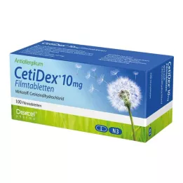 CETIDEX 10 mg filmdrasjerte tabletter, 100 stk
