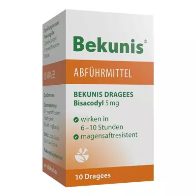 Bekunis Dragees Bisacodyl 5 mg, 10 stk