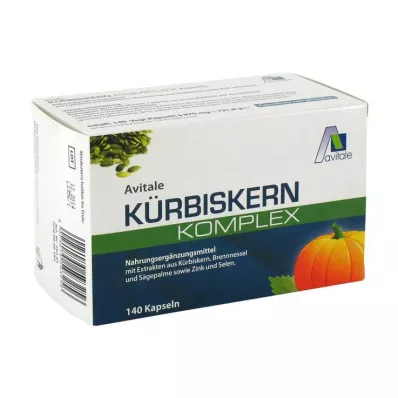 KÜRBISKERN KOMPLEX Kapsler, 140 stk