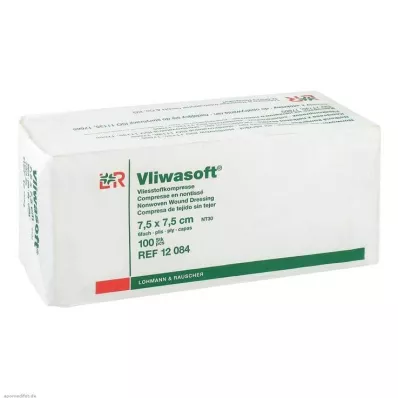 VLIWASOFT Ikke-vevde kompresser 7,5x7,5 cm usterile 6 l., 100 stk