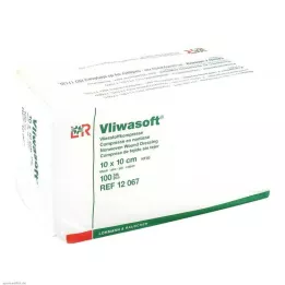 VLIWASOFT Ikke-vevde kompresser 10x10 cm, usterile, 6 l., 100 stk