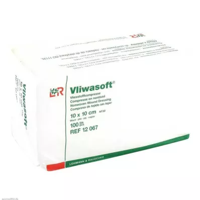 VLIWASOFT Ikke-vevde kompresser 10x10 cm, usterile, 6 l., 100 stk
