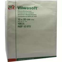 VLIWASOFT Ikke-vevde kompresser 10x20 cm, usterile, 6 l., 100 stk