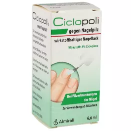 CICLOPOLI mot neglesopp aktiv ingrediens neglelakk, 6,6 ml