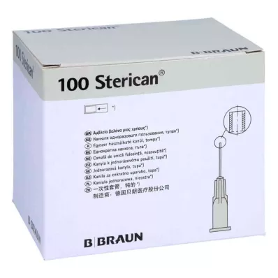 STERICAN Nåler 27 G 0,4x25 mm stump, 100 stk