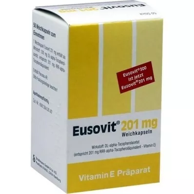 EUSOVIT 201 mg myke kapsler, 50 stk