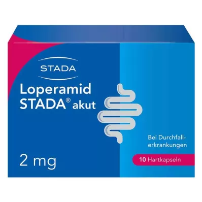 Loperamid STADA® akutt 2 mg harde kapsler, 10 stk Loperamid STADA® akutt 2 mg harde kapsler, 10 stk