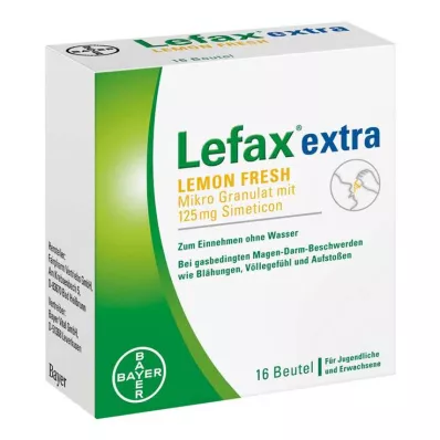 LEFAX ekstra Lemon Fresh Micro Granules, 16 stk
