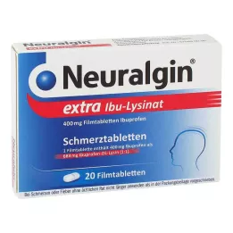 NEURALGIN ekstra Ibu lysinat filmdrasjerte tabletter, 20 stk
