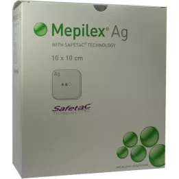 MEPILEX Steril Ag-skumbandasje 10x10 cm, 10 stk