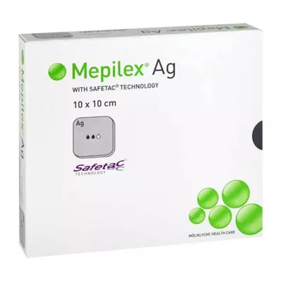 MEPILEX Steril Ag-skumbandasje 10x10 cm, 10 stk