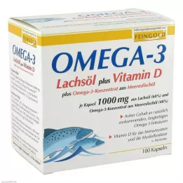 OMEGA-3 LACHSÖL pluss Vit.D pluss Omega-3 konc.cps. 100 stk