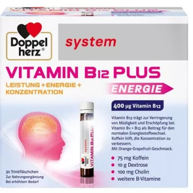 DOPPELHERZ Vitamin B12 Plus system drikkeampuller, 30X25 ml