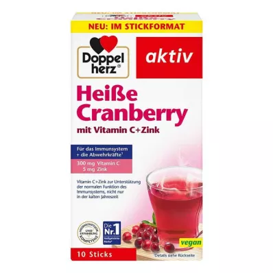 Doppelherz varme tranebær med vitamin C + sinkgranulat, 10 stk