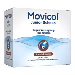 MOVICOL Junior Sjokolade mikstur, 30X6,9 g